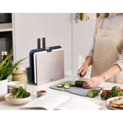 Nest™ Boards Plus Six-Piece Knife & Chopping Board Set