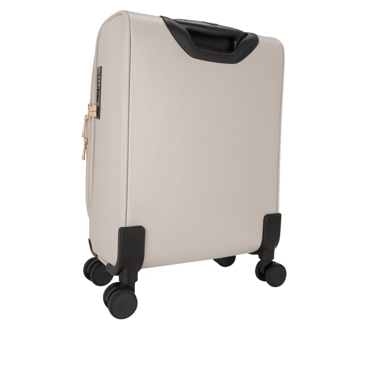 Norom Saffiano-Trim Logo 18" Cabin Suitcase