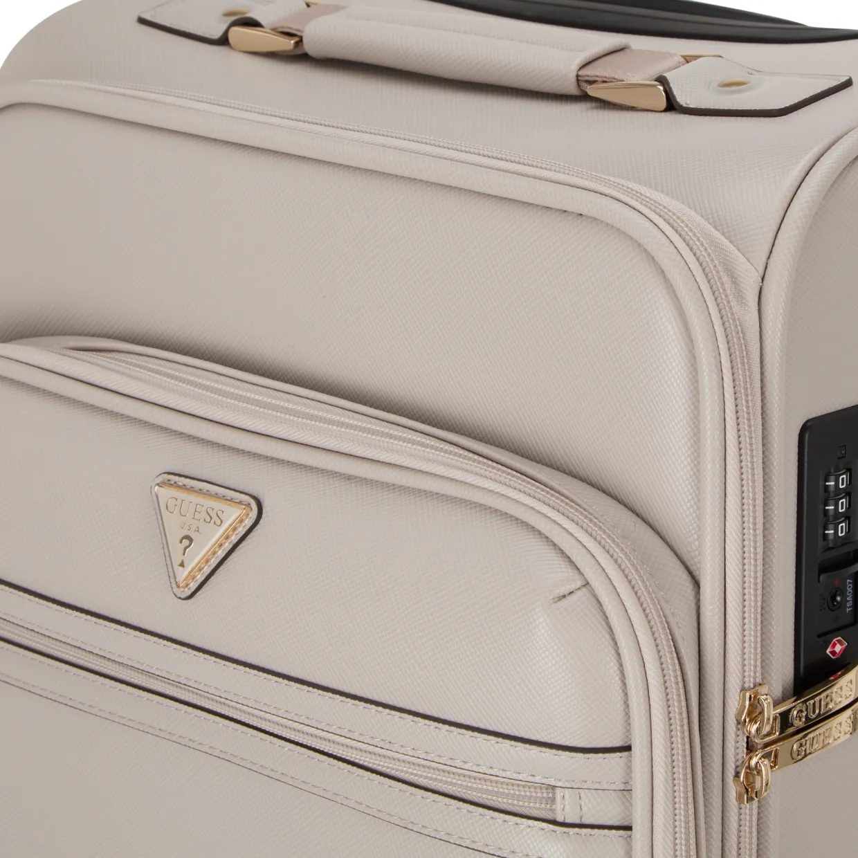 Norom Saffiano-Trim Logo 18" Cabin Suitcase