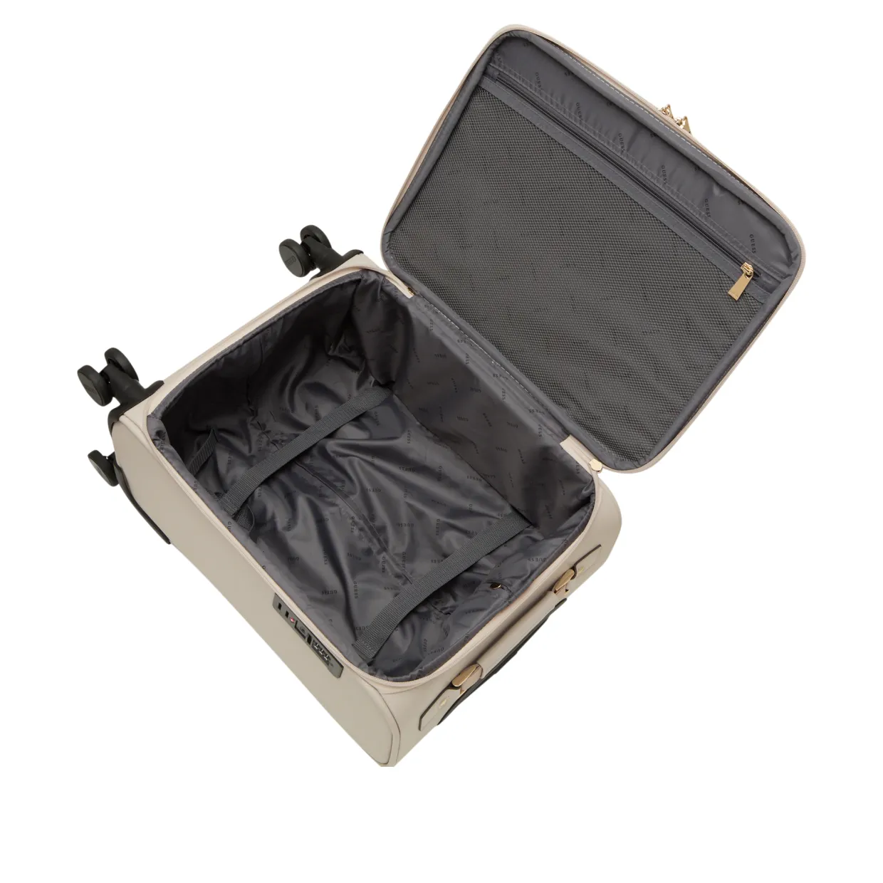 Norom Saffiano-Trim Logo 18" Cabin Suitcase