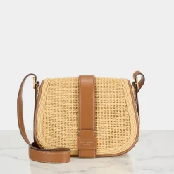 Nouveau Straw Saddle Bag