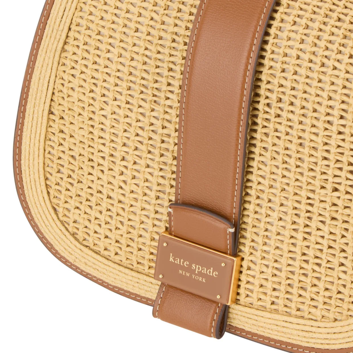 Nouveau Straw Saddle Bag