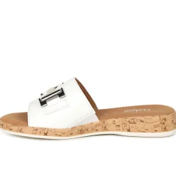 Oaty Leather Mule Sandals