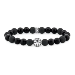 Obsidian Beaded Bracelet