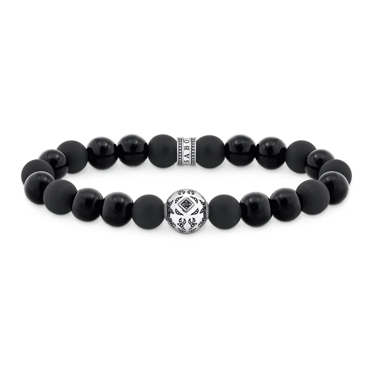 Obsidian Beaded Bracelet