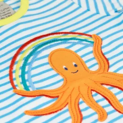 Octopus Striped Applique Top