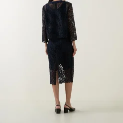 Open-Work Cardigan