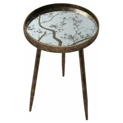 Oriental Tree Round Side Table