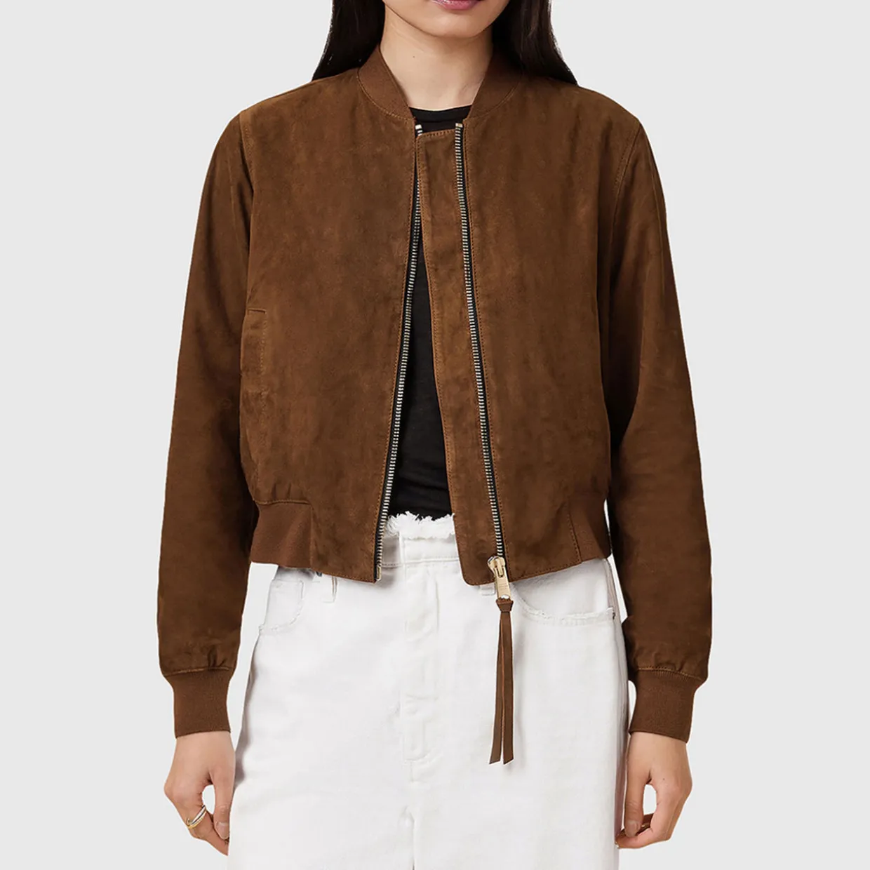 Orten Suede Bomber Jacket