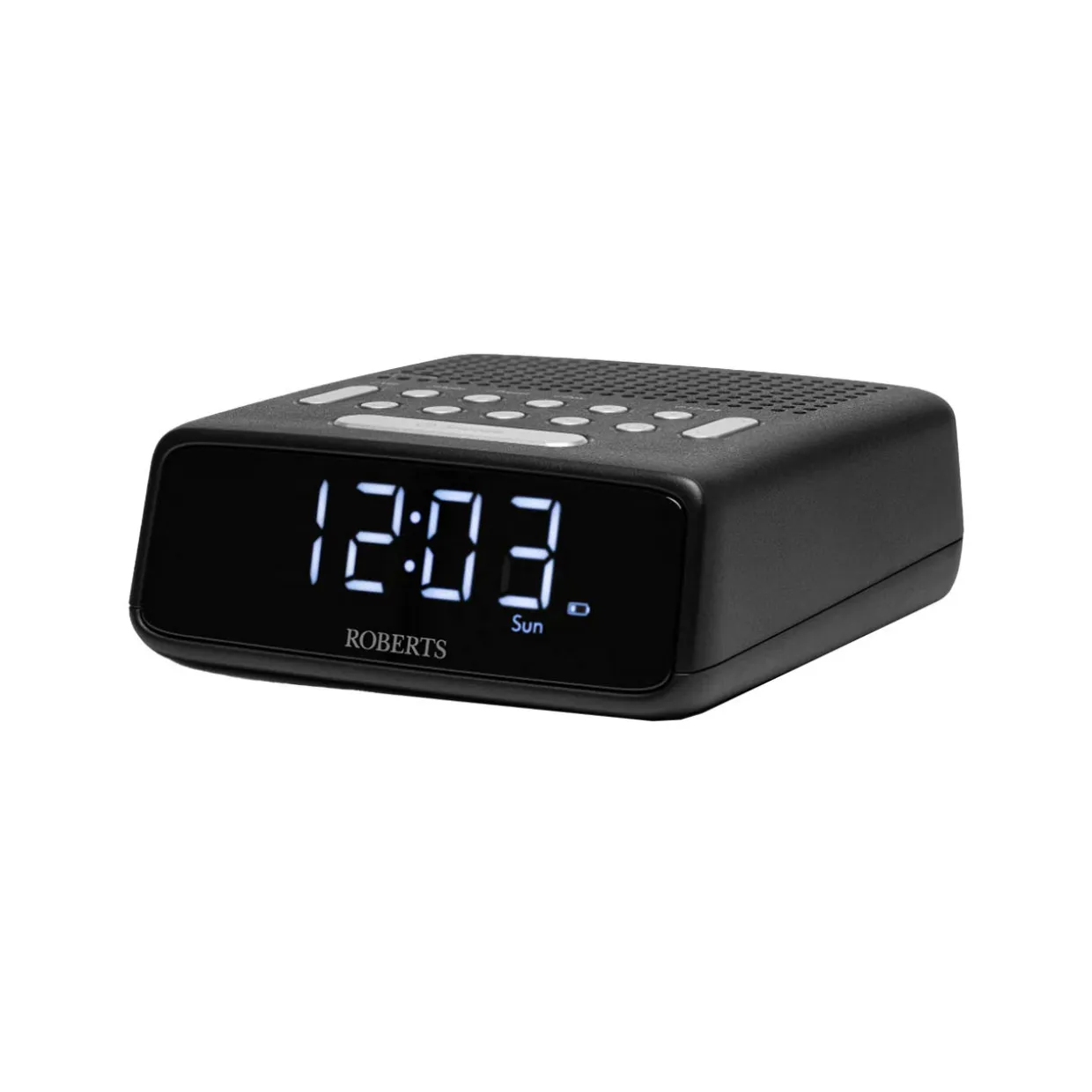 Ortus FM Dual Alarm Clock Radio in Black