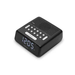 Ortus FM Dual Alarm Clock Radio in Black