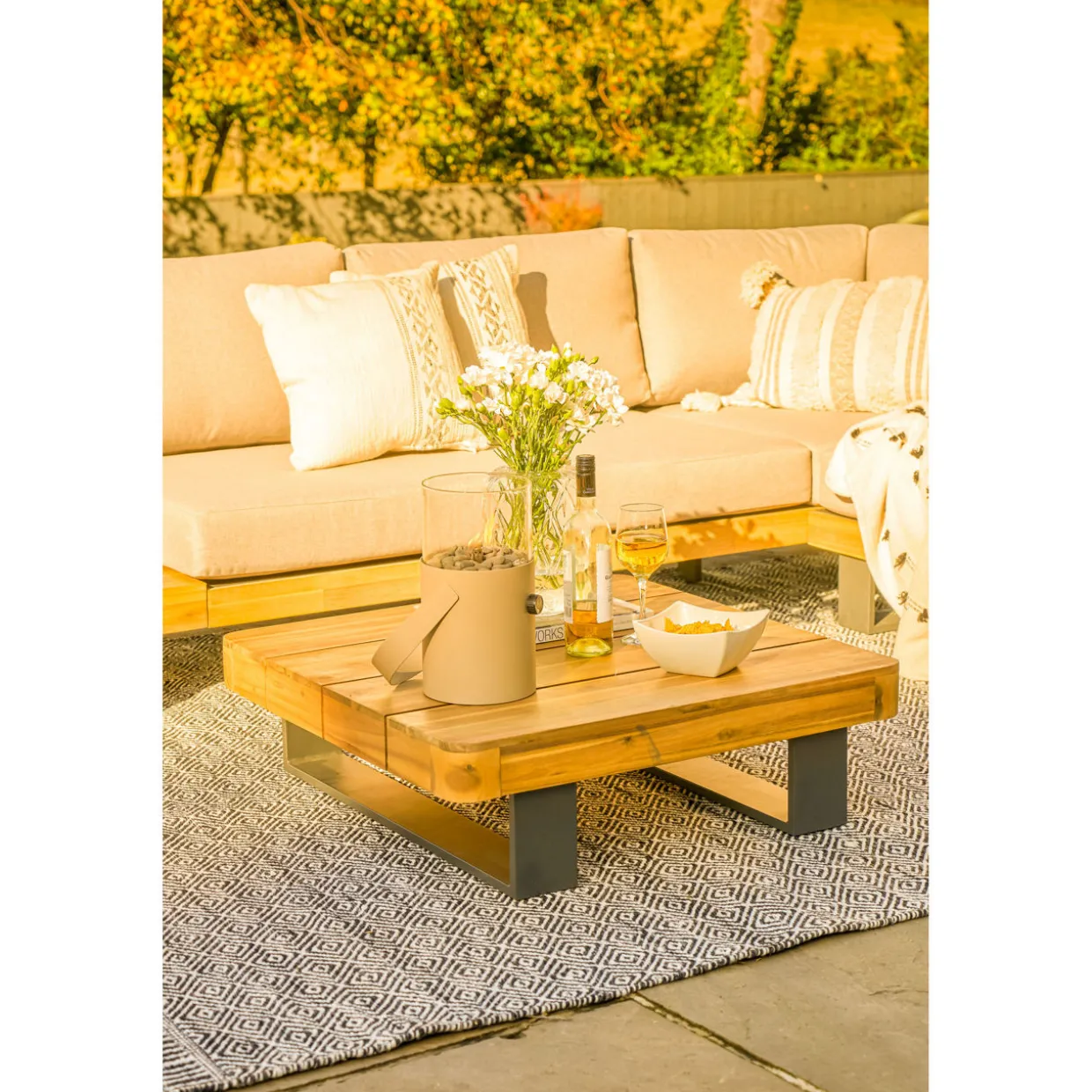 Osaka Garden Corner Set Royal Stone Grey