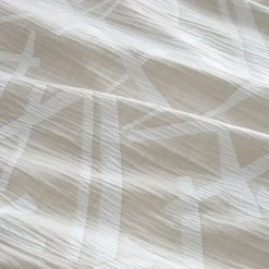 Otto Textured Jacquard Duvet Set Natural