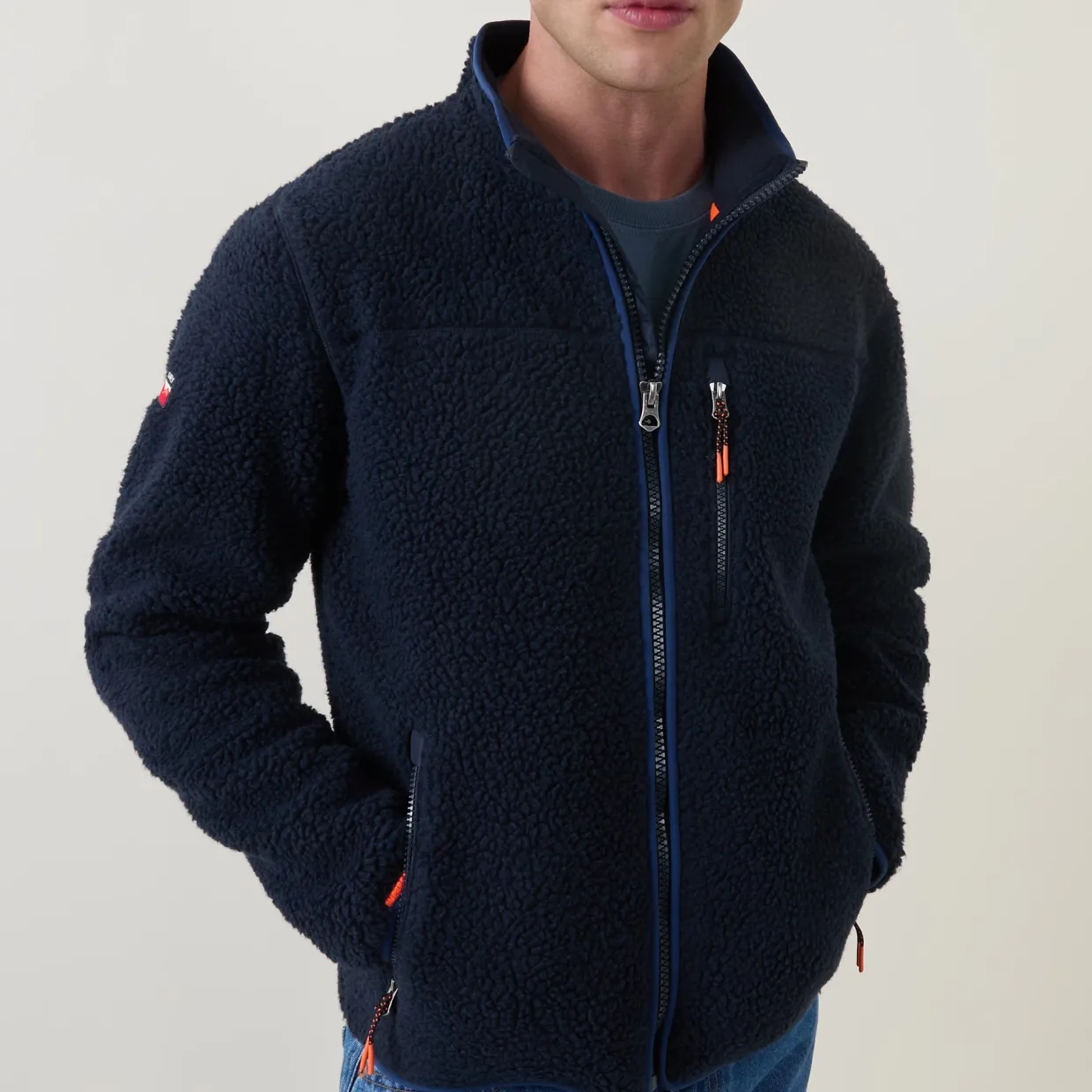 Outdoor Logo Fleece Zip Sweatshirt