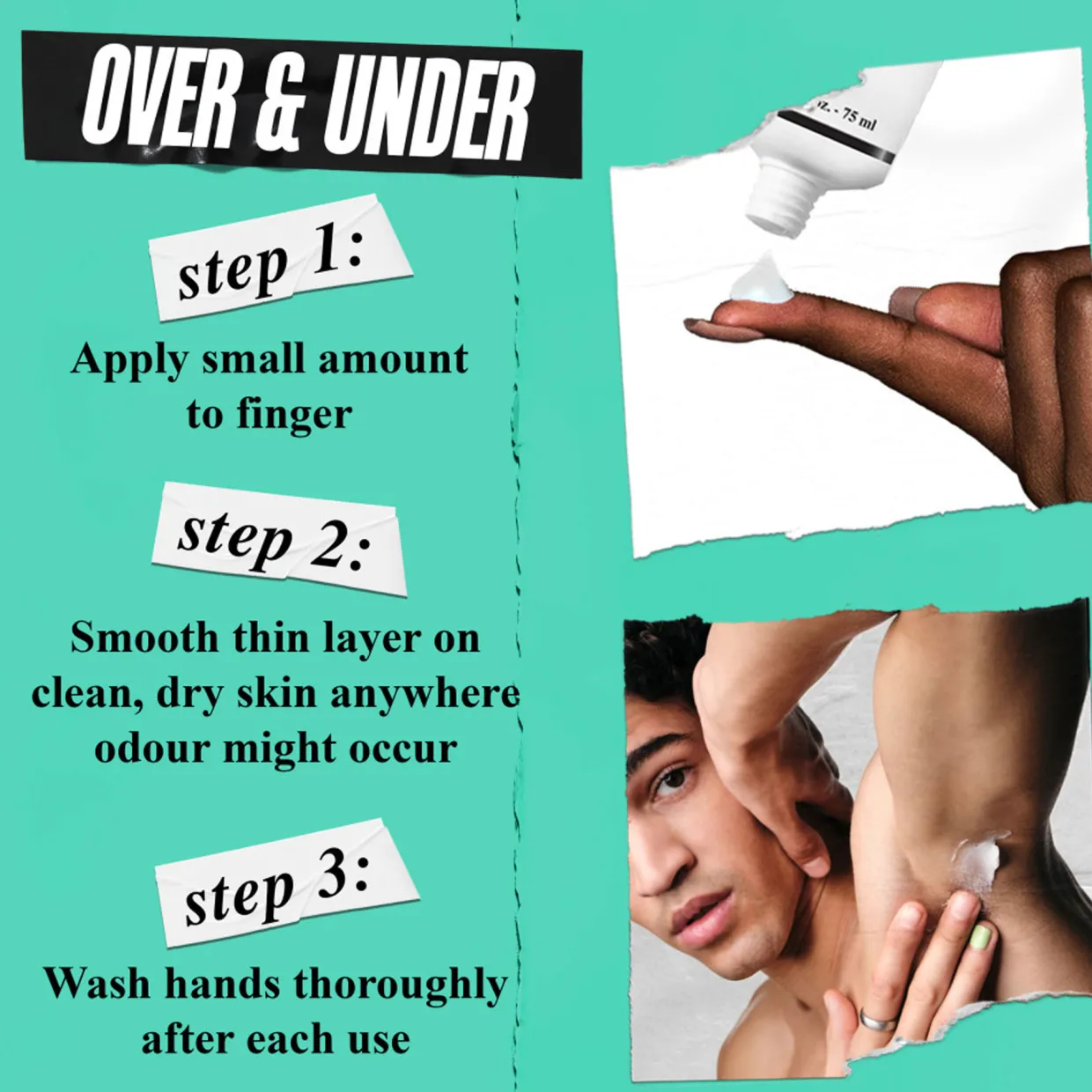 Over and Under Cream To Powder Deodorant
