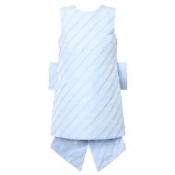 Oversized Bow Mini Shift Dress