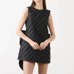 Oversized Bow Mini Shift Dress