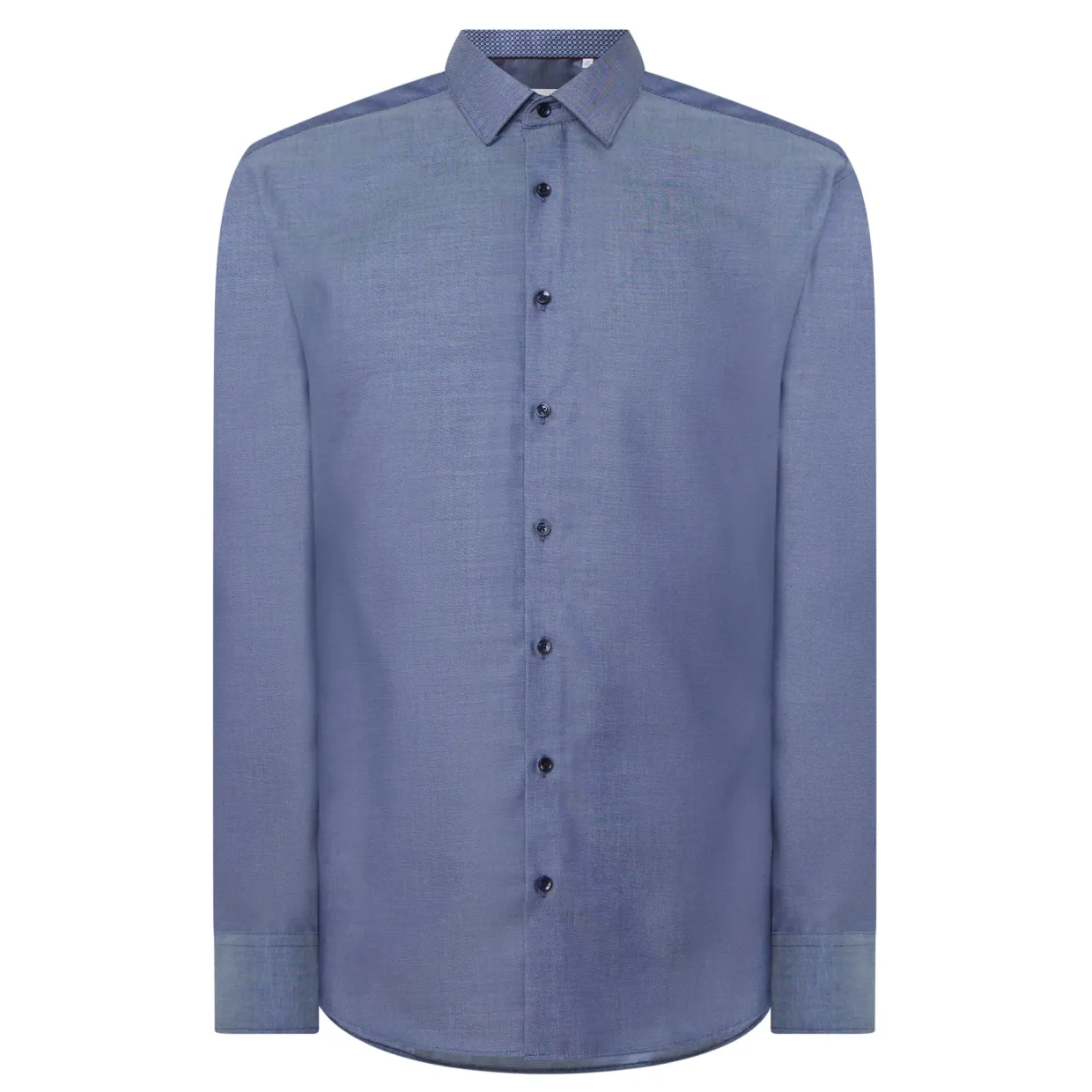 Oxford Contrast Trim Single Cuff Shirt