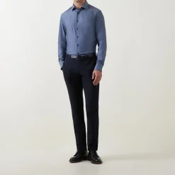 Oxford Contrast Trim Single Cuff Shirt