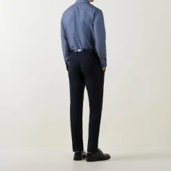 Oxford Contrast Trim Single Cuff Shirt