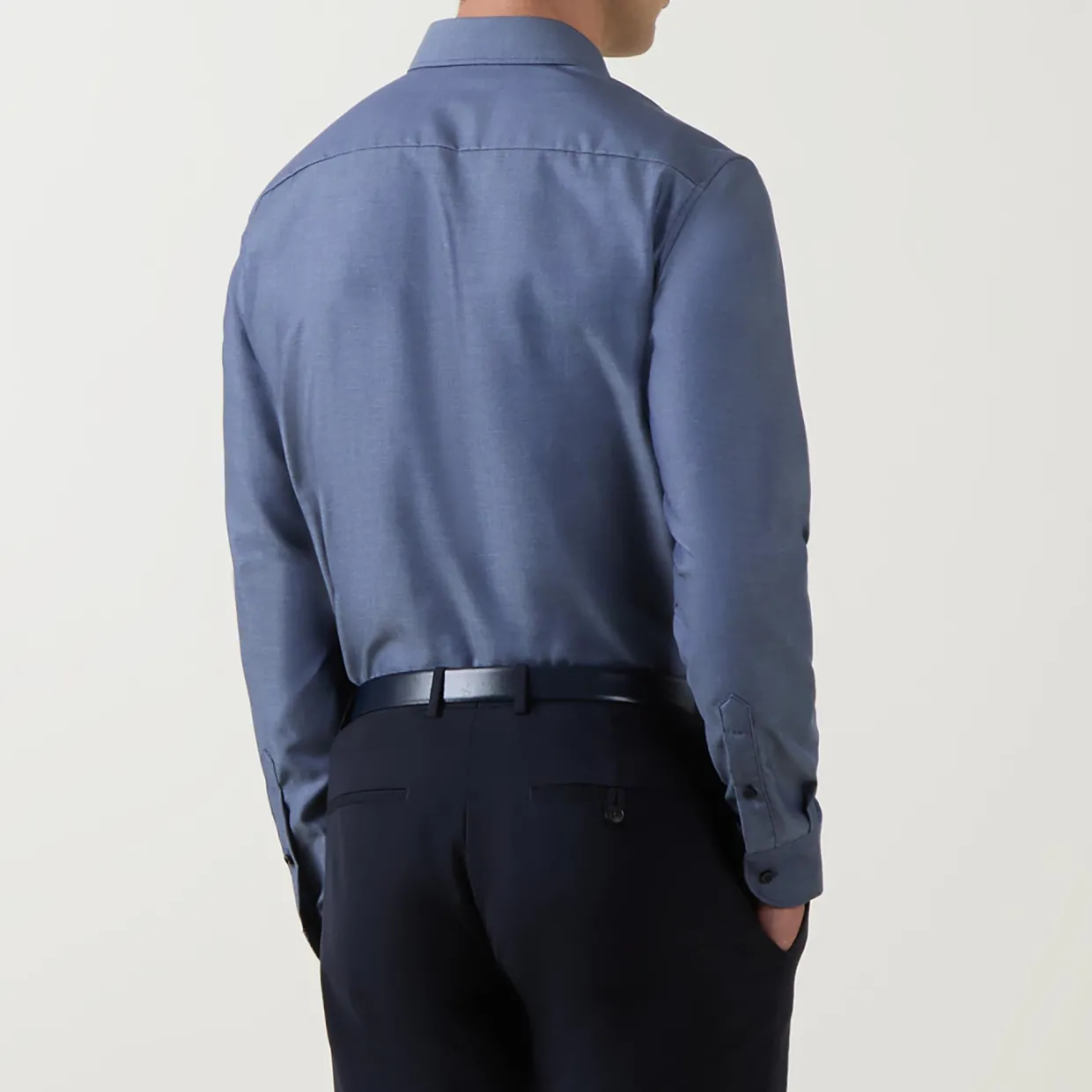 Oxford Contrast Trim Single Cuff Shirt
