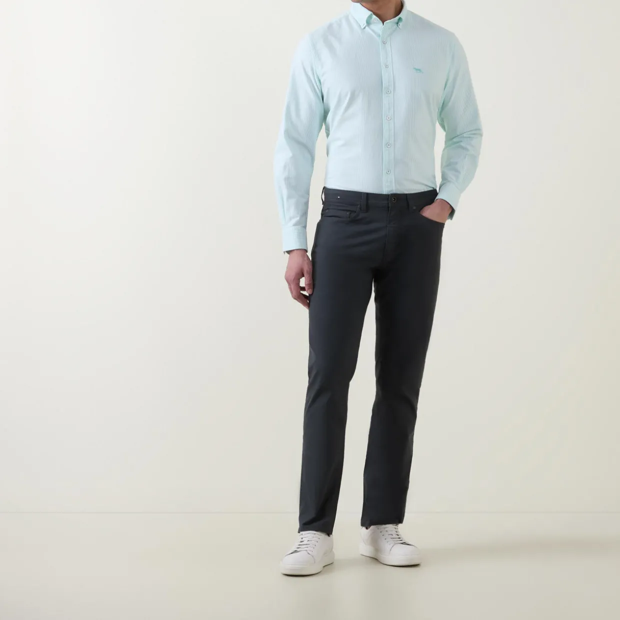 Oxford Striped Casual Shirt