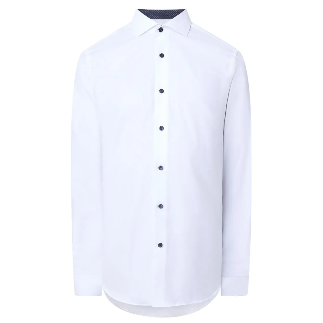 Oxford Trim Single-Cuff Formal Shirt