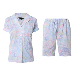 Paisley Print Shorts Pyjama Set