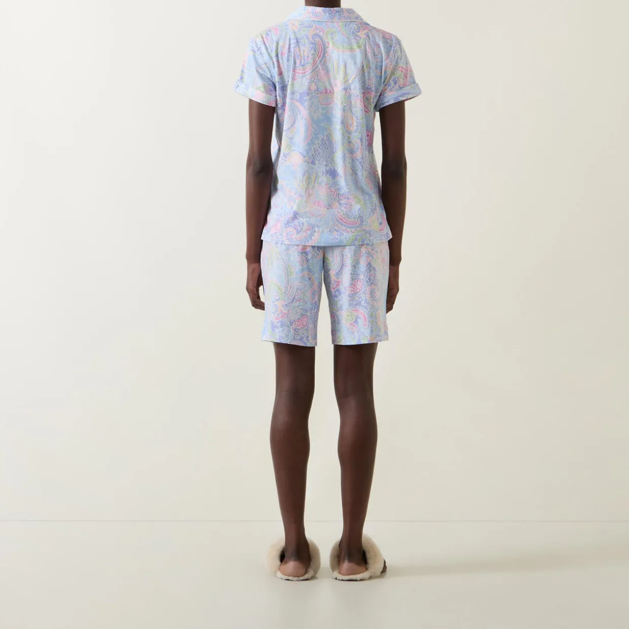 Paisley Print Shorts Pyjama Set