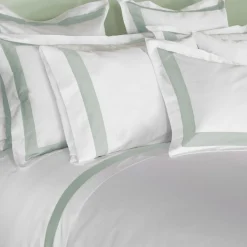 Paris Duvet Cover White-Green
