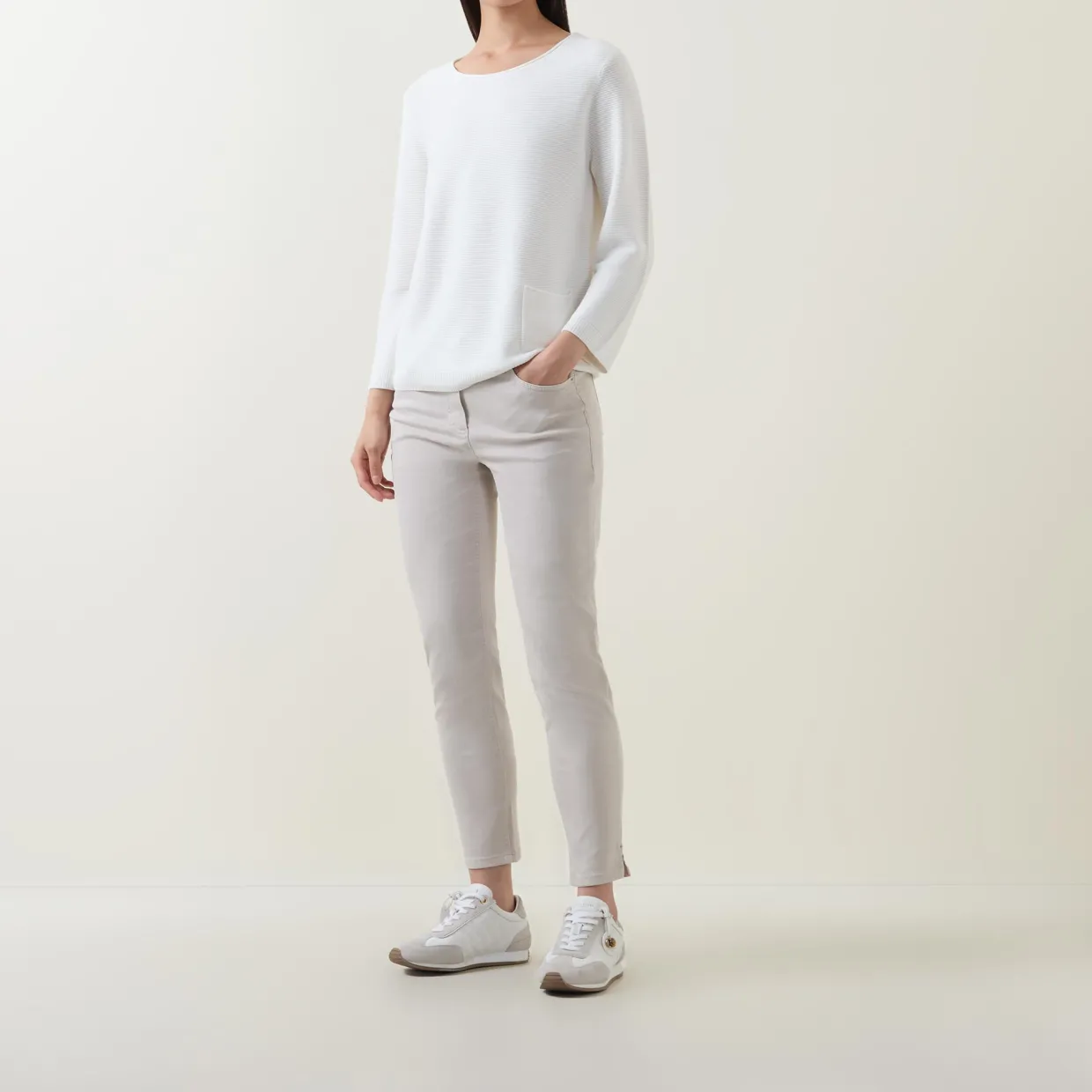 Patch Pocket Ribbed Sweater