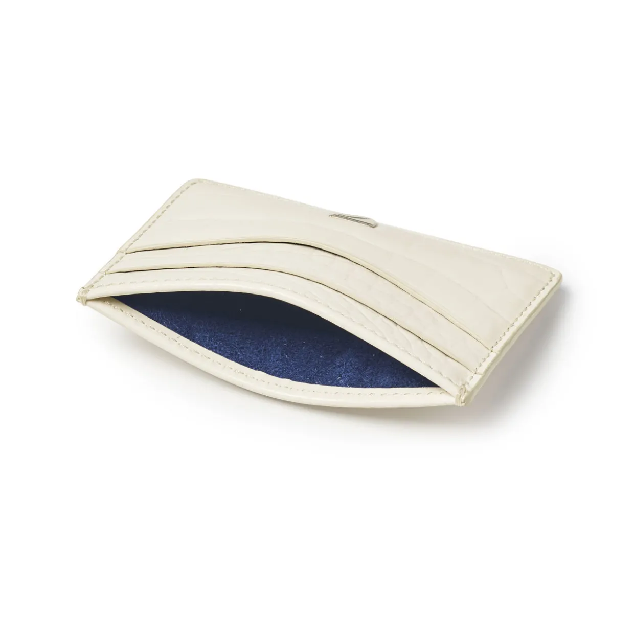 Patent-Croc Shield Logo Leather Cardholder