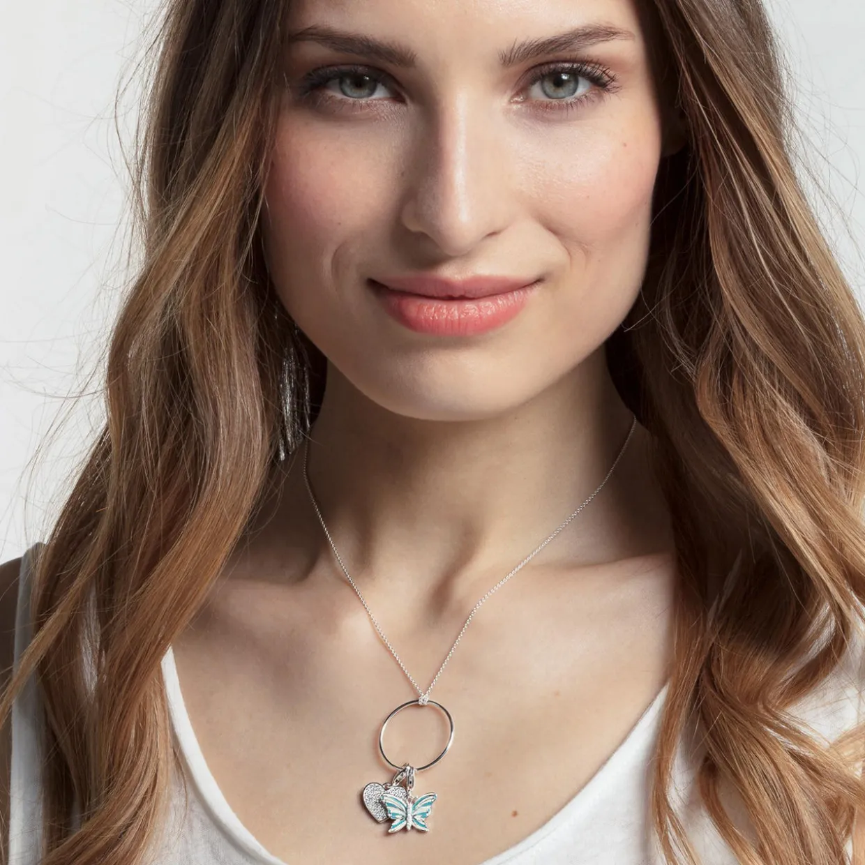 Pavé Heart Charm Pendant