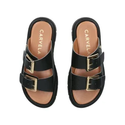 Pavilion Leather Flat Sandals