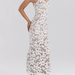 Pearl Floral Embroidered Dress