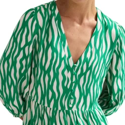 Penele Squiggle Print Swing Dress