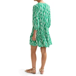 Penele Squiggle Print Swing Dress