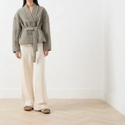 Pifita Diamond Quilted Belted Jacket