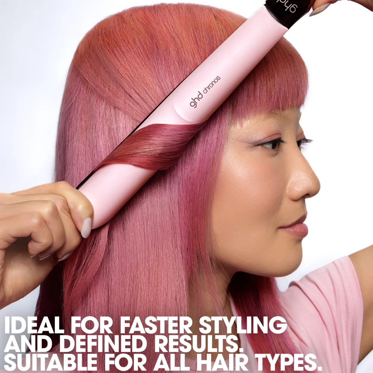 Pink Chronos Charity Limited Edition Hair Straightener in Pink Sorbet