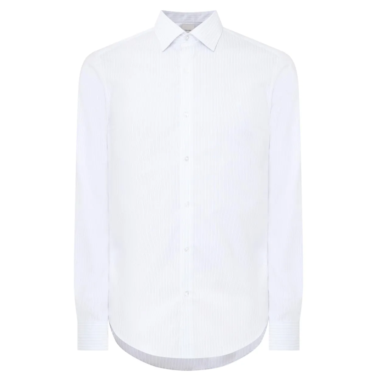 Pinstripe CK Logo Formal Shirt