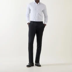 Pinstripe CK Logo Formal Shirt