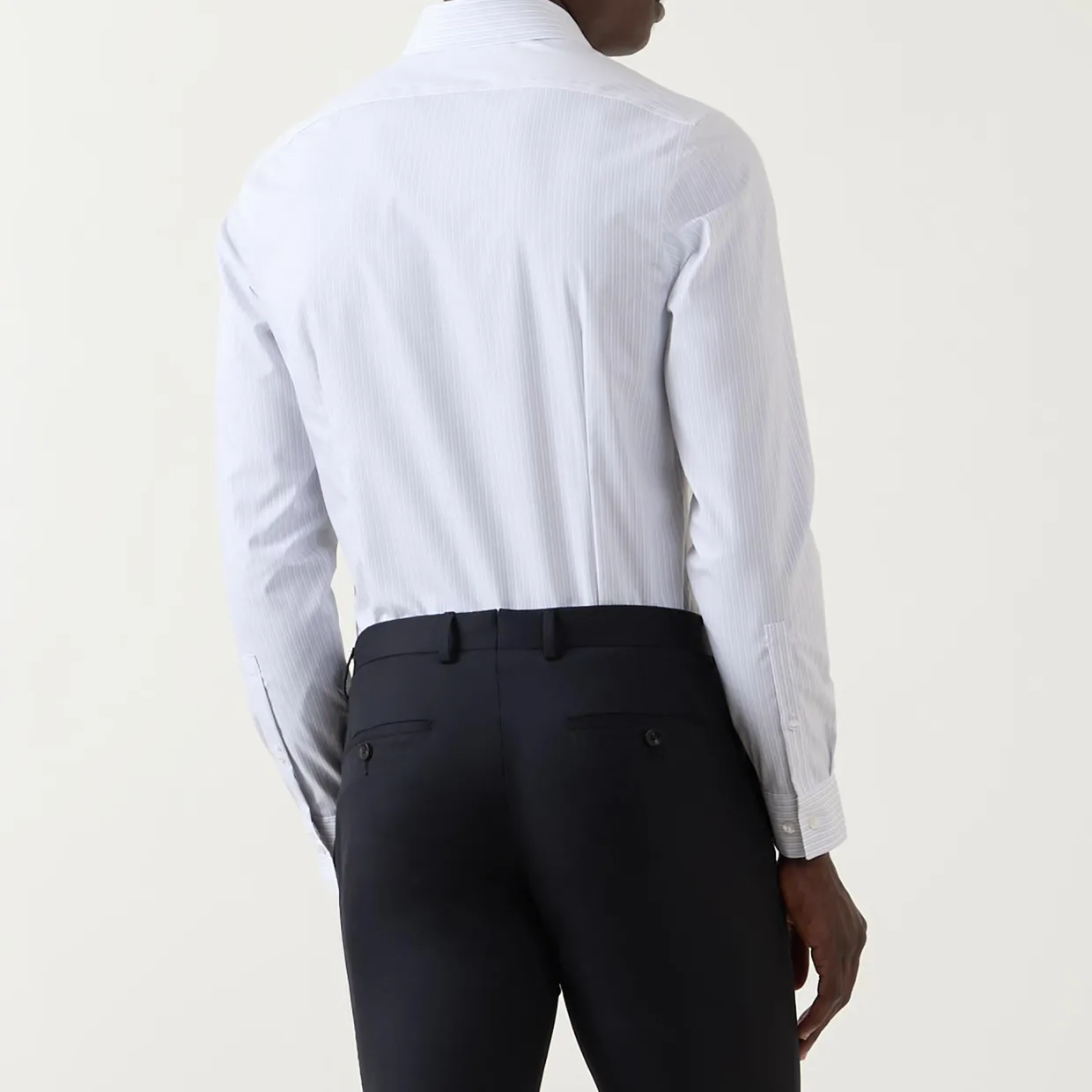 Pinstripe CK Logo Formal Shirt