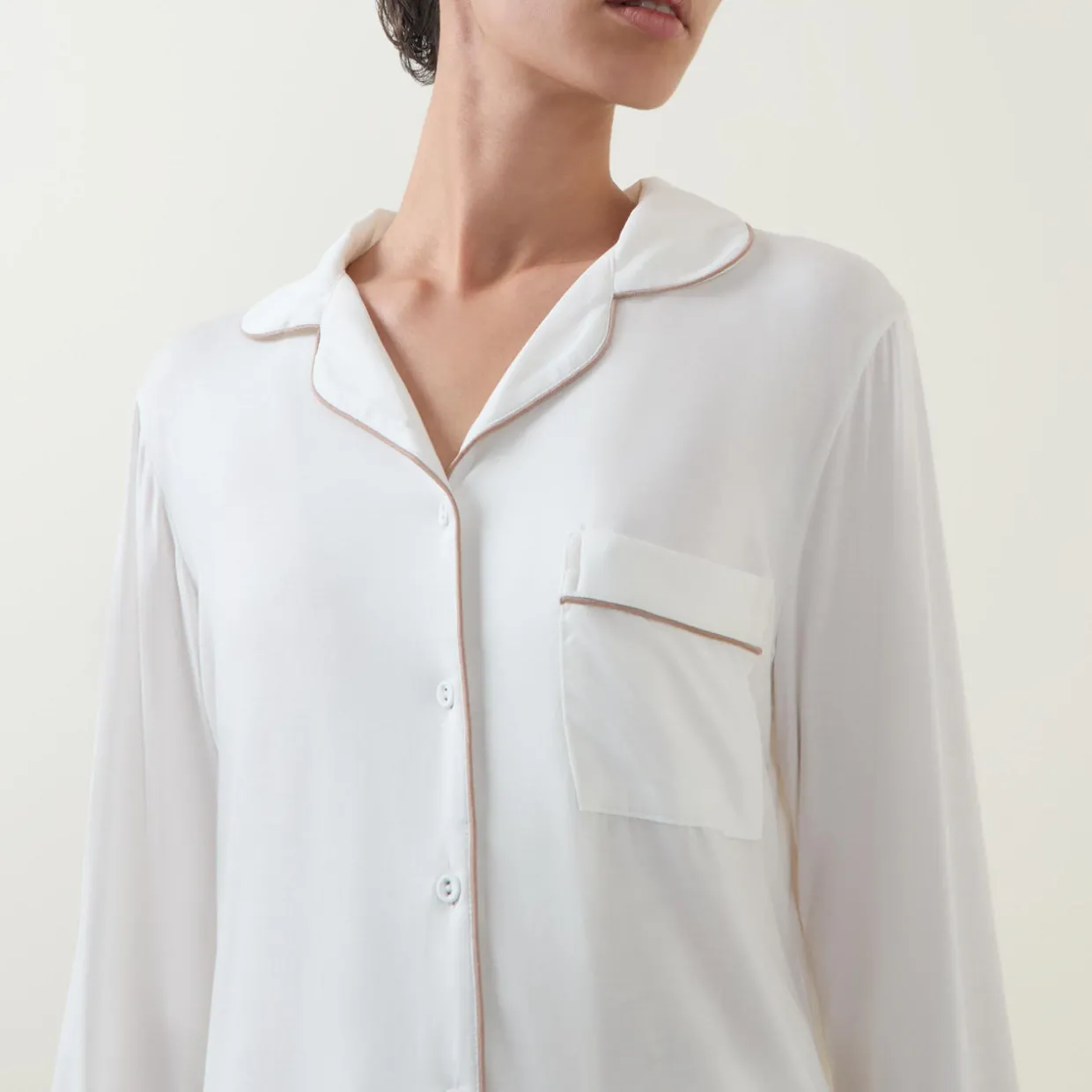 Piped Pyjama Set