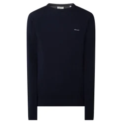 Pique Cotton Crew Neck Sweater