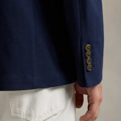 Pique Single-Breasted Blazer