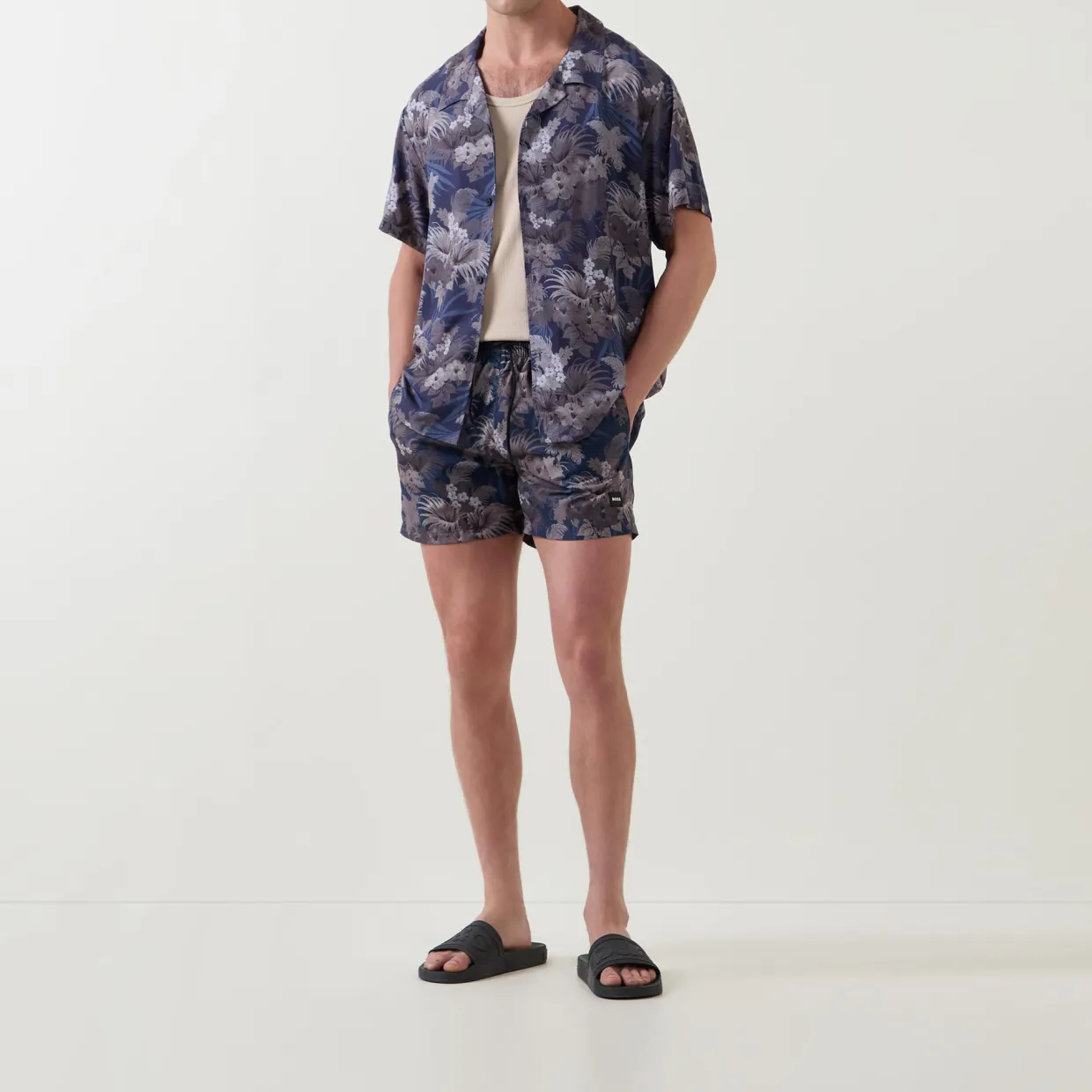Piranha Printed Beach Shirt
