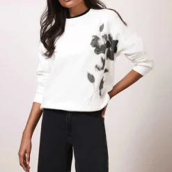 Placement Floral Sweatshirt