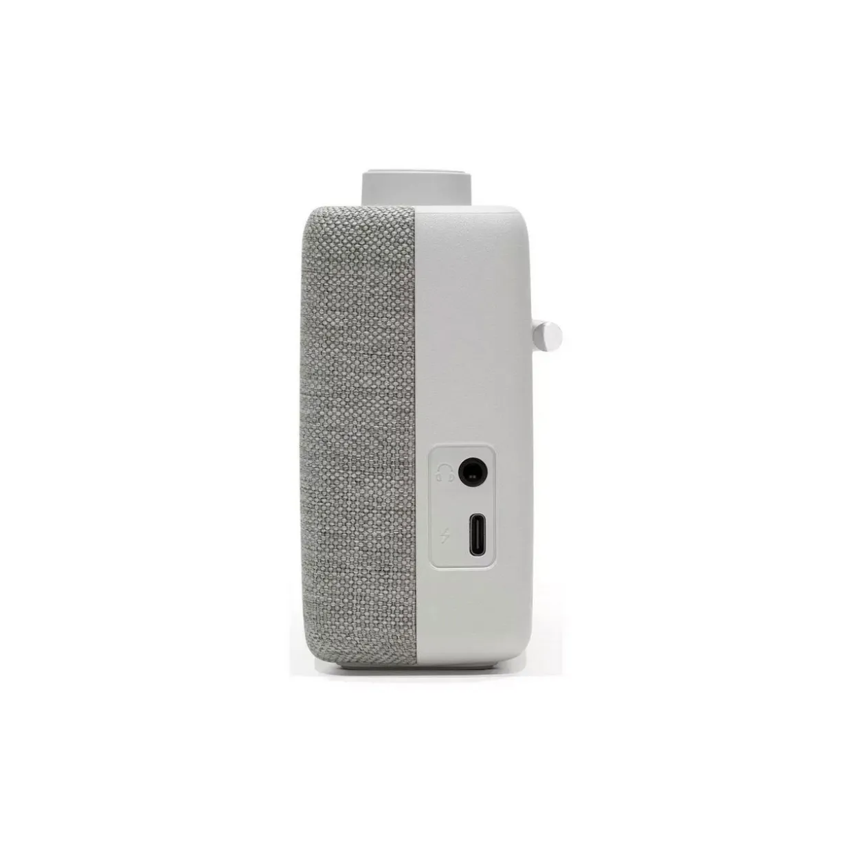 Play FM Portable White Radio USB C