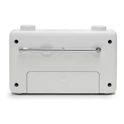 Play FM Portable White Radio USB C