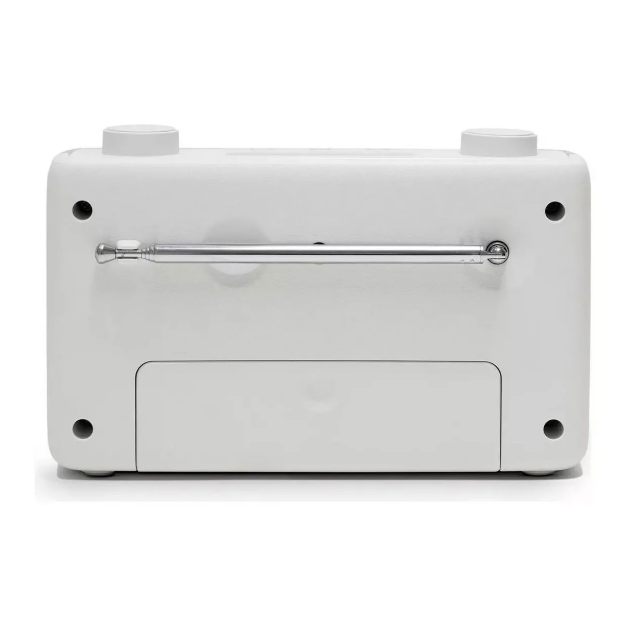 Play FM Portable White Radio USB C